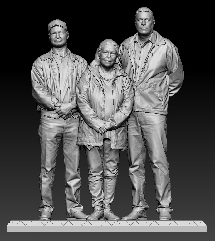 3D Statue Rendering