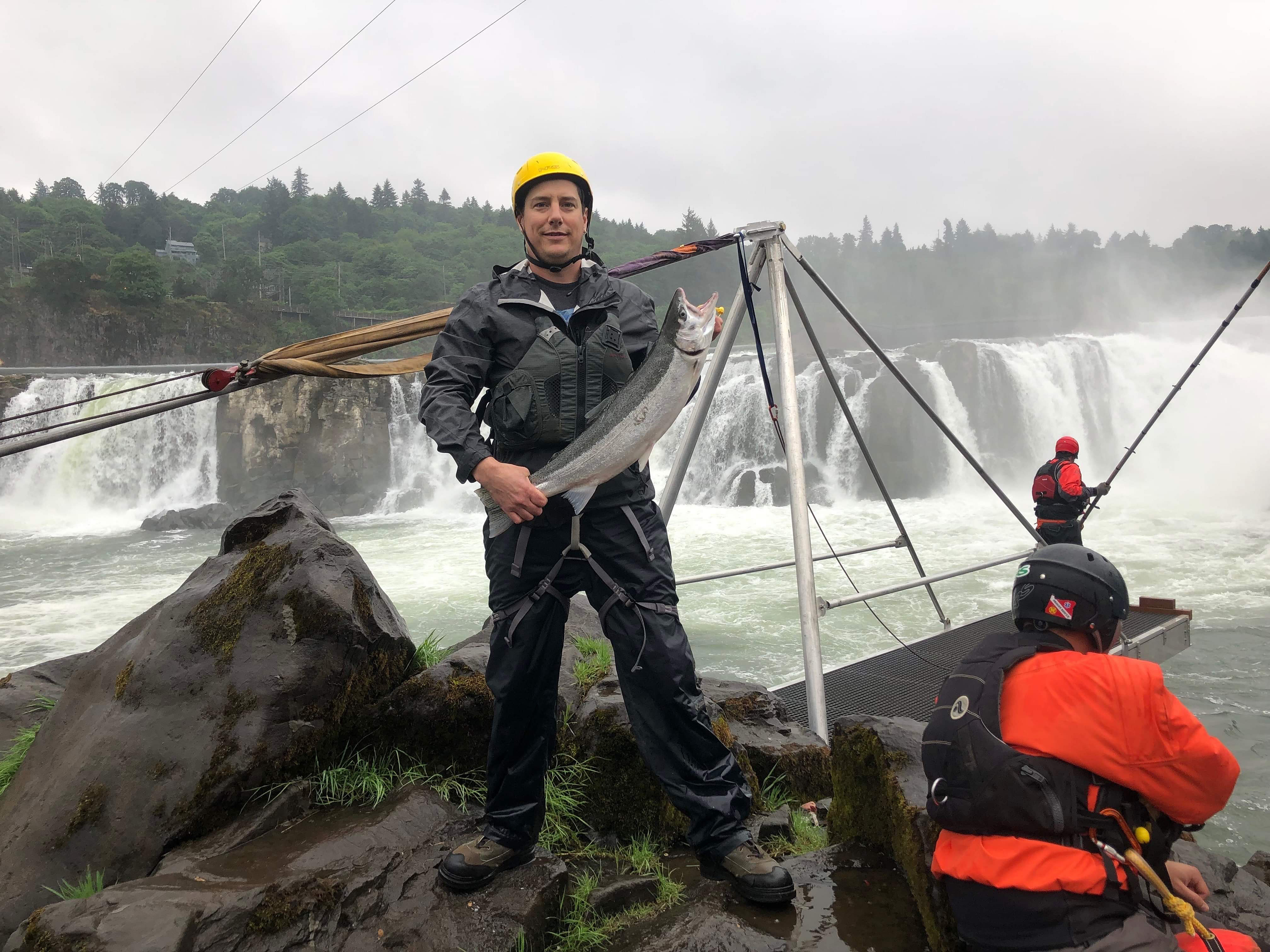 Tribal fishermen return to Willamette Falls Smoke Signals